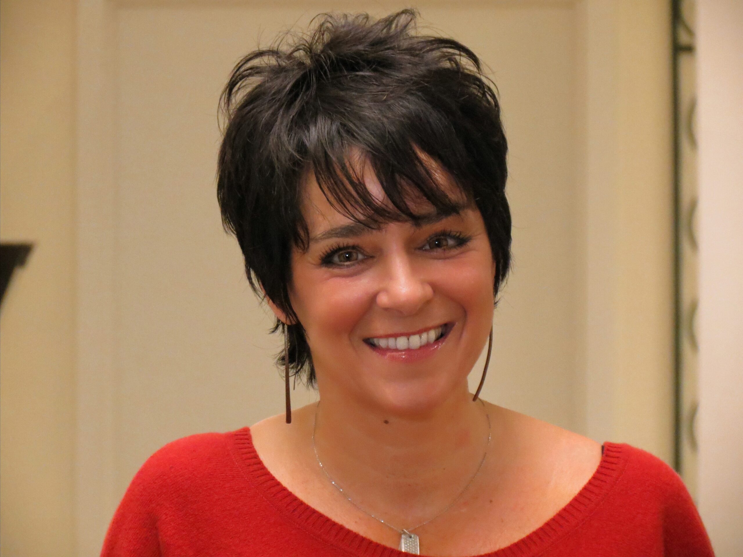   Posing for a headshot