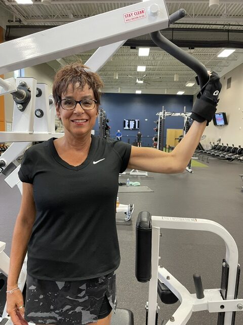  Working out at Genesis Health Club in The Villages Florida