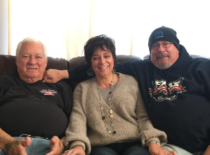 My dad, me and my brother